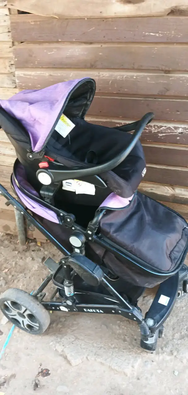 Coche doble para bebé Bebeglo morado - 2