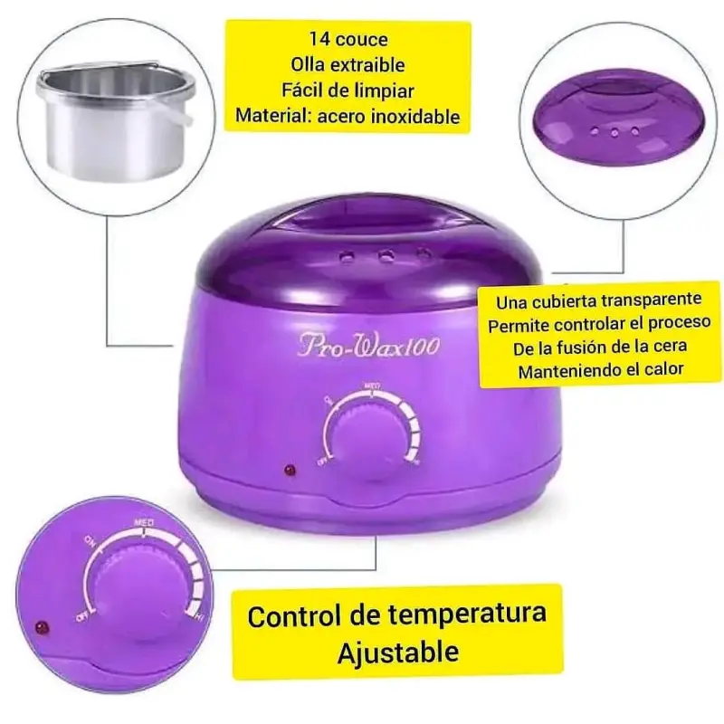 Calentador de cera Pro Wax100 con cera y espátulas - 2