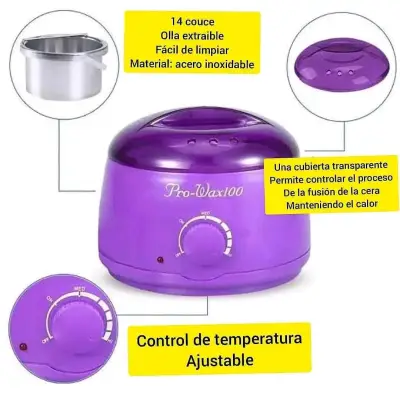 Calentador de cera Pro Wax100 con cera y espátulas - miniatura 2