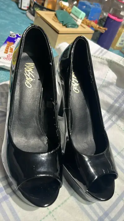 Zapatos de tacón alto negros Messina - miniatura 1