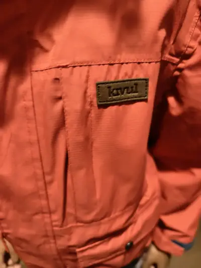 Chaqueta roja impermeable para niña o.niño T.6 - miniatura 3