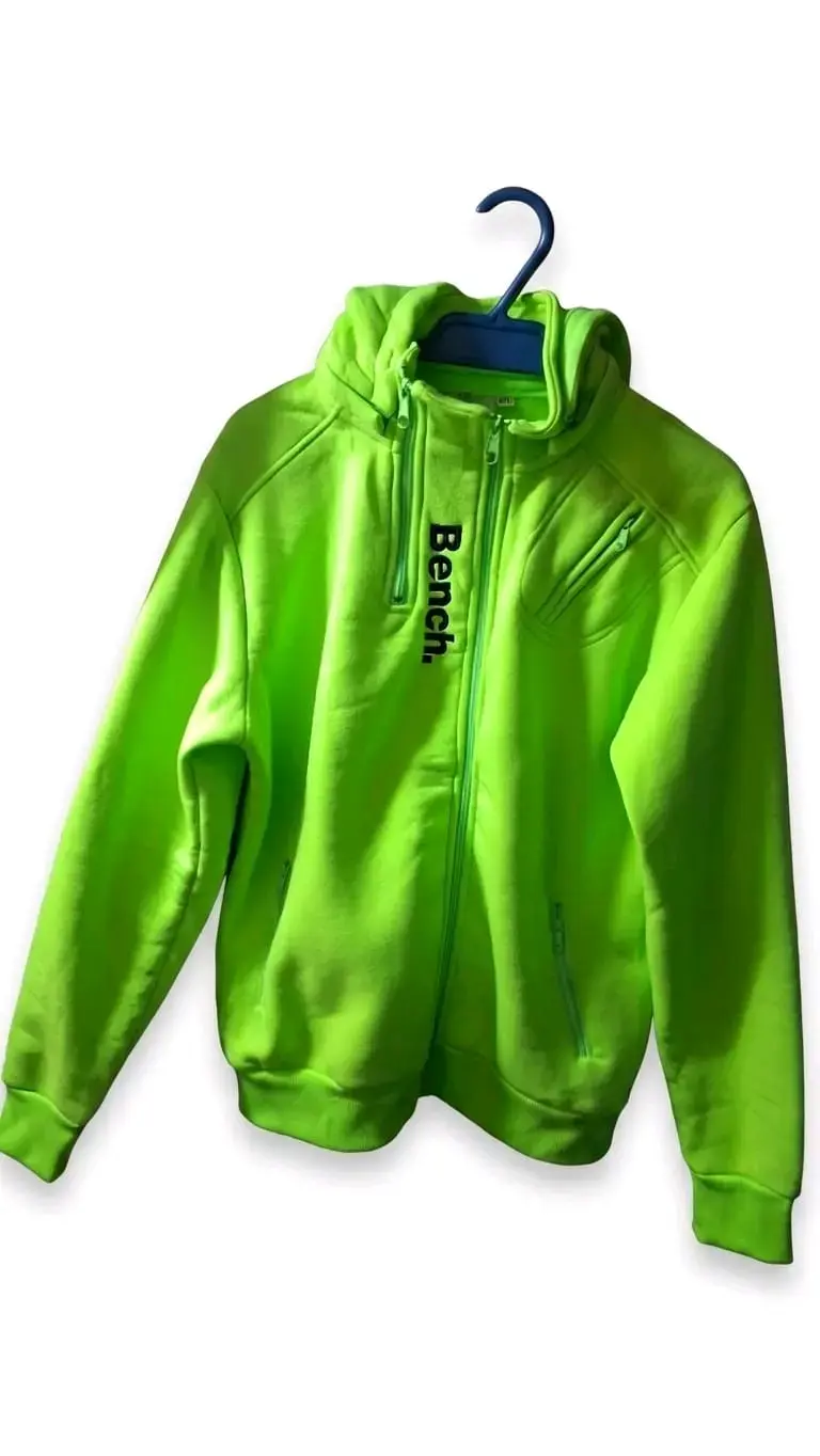 Polerón deportivo verde neón Bench para mujer - 3