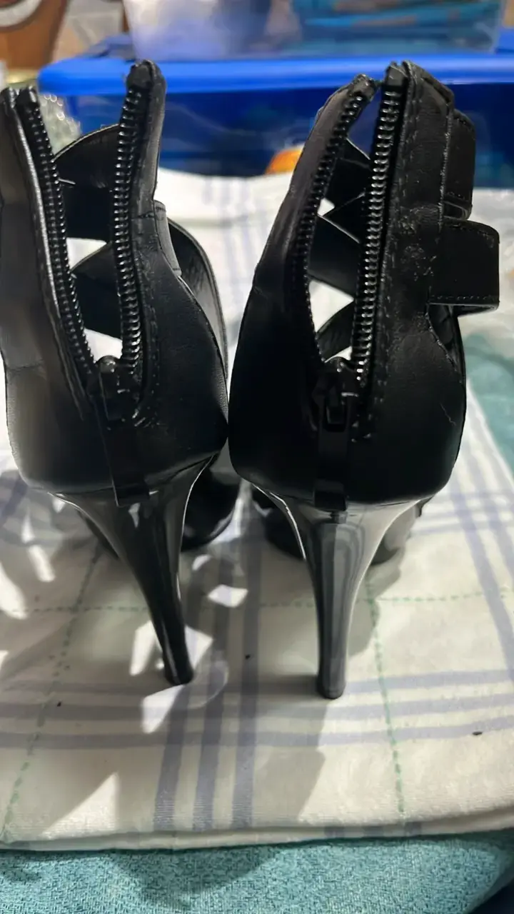 Sandalias de tacón alto negras elegantes - 5