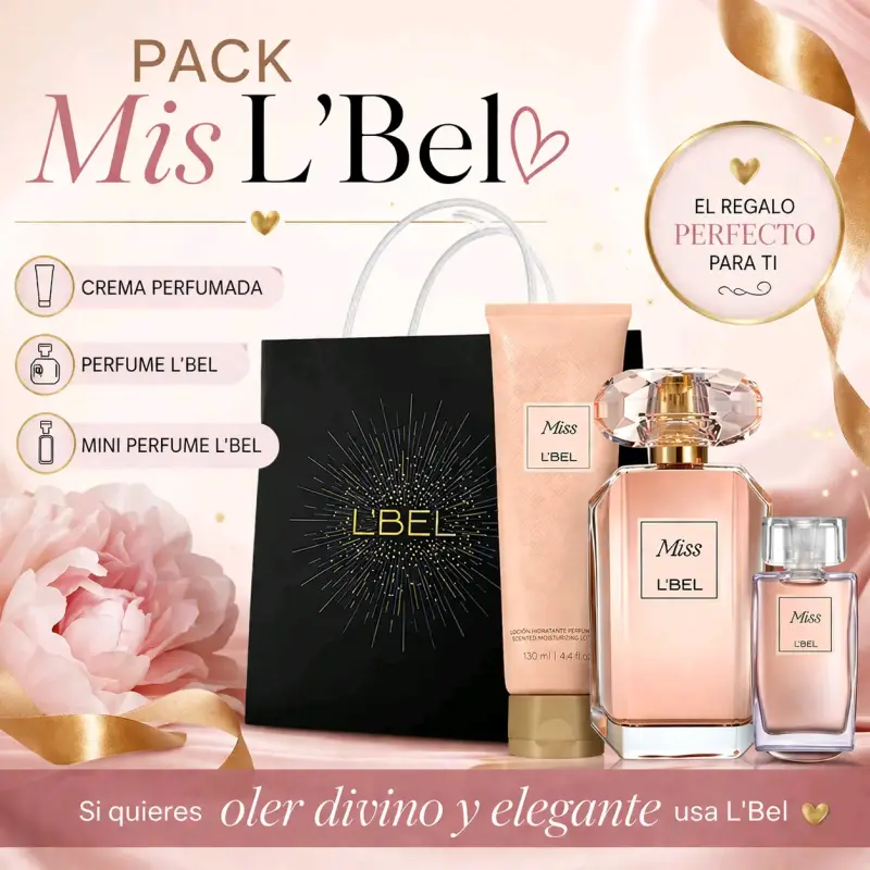 Pack de Perfume y Crema Miss L'Bel