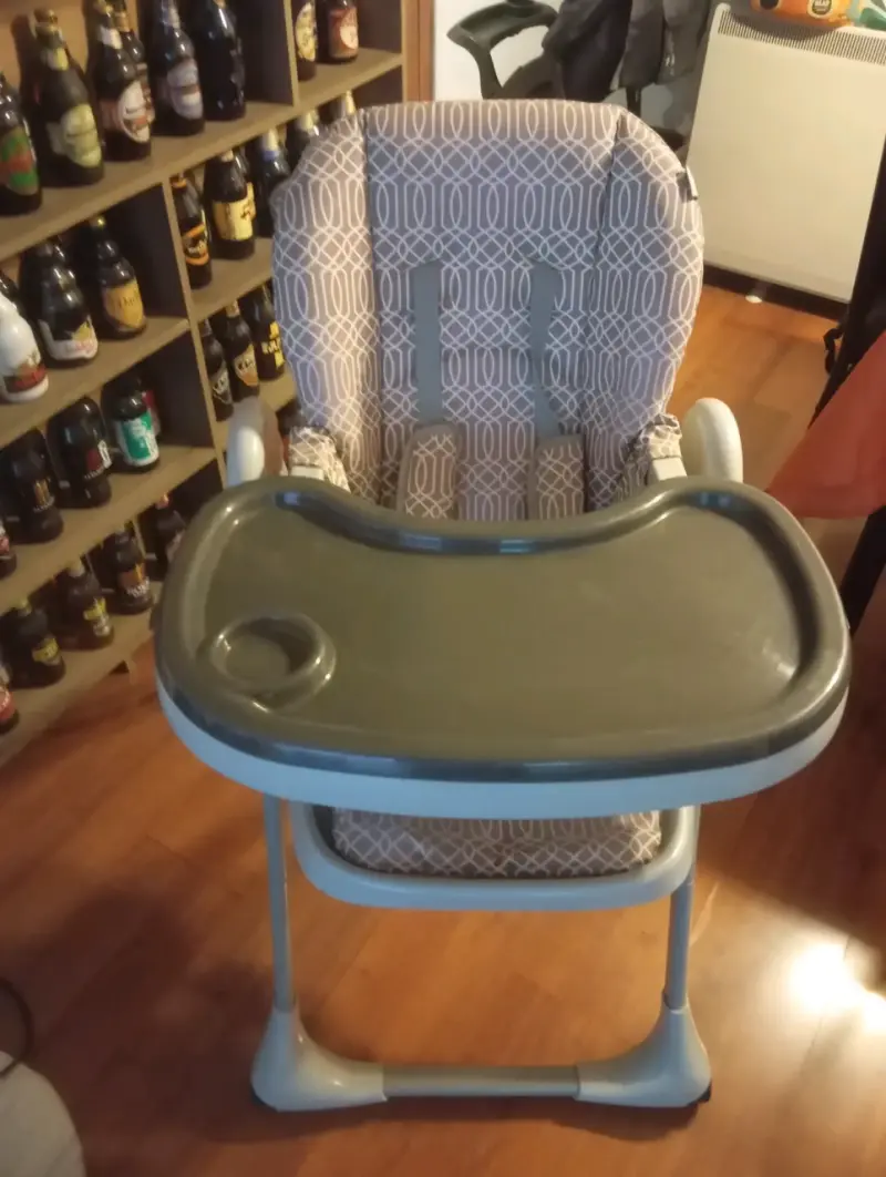 Silla de comer para bebé con bandeja ajustable - 1