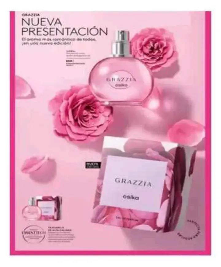 Perfume Grazzia de Ésika con aroma floral