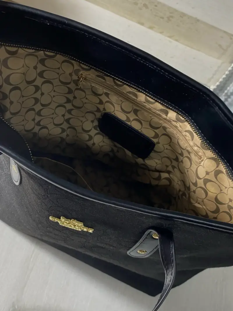 Bolso tote negro Coach - 3