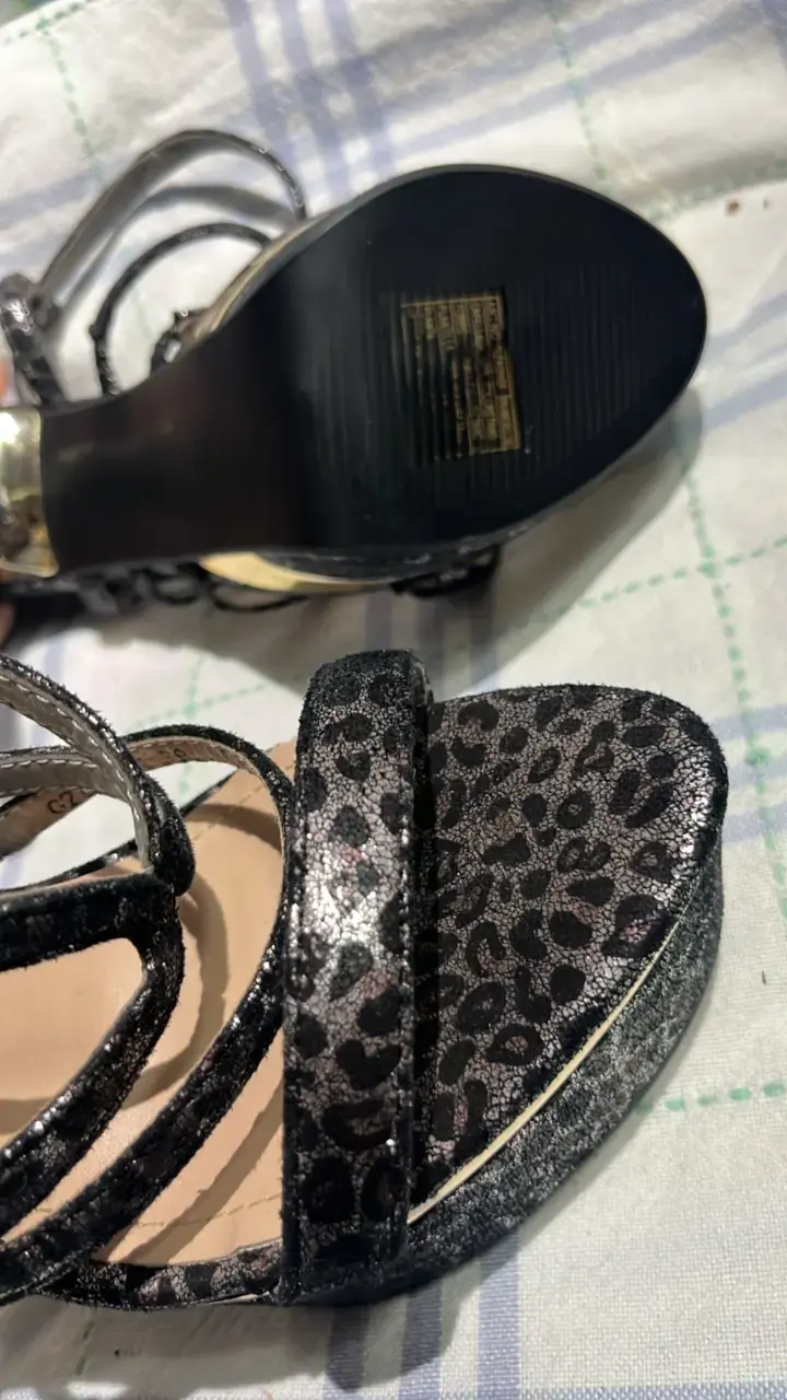 Tacones altos negros con estampado de leopardo J-CAX - 6