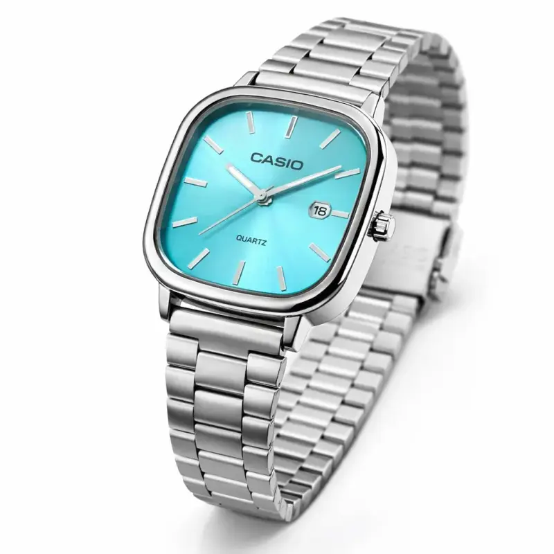 Reloj Casio de Pulsera Acero Inoxidable Azul A-130 - 1