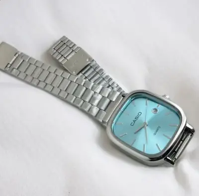 Reloj Casio de Pulsera Acero Inoxidable Azul A-130 - miniatura 3