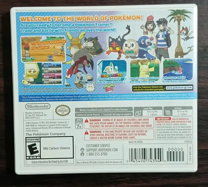 Juego Pokémon Moon para Nintendo 3DS - 3