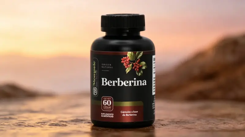 Suplemento natural Berberina 60 cápsulas - 6