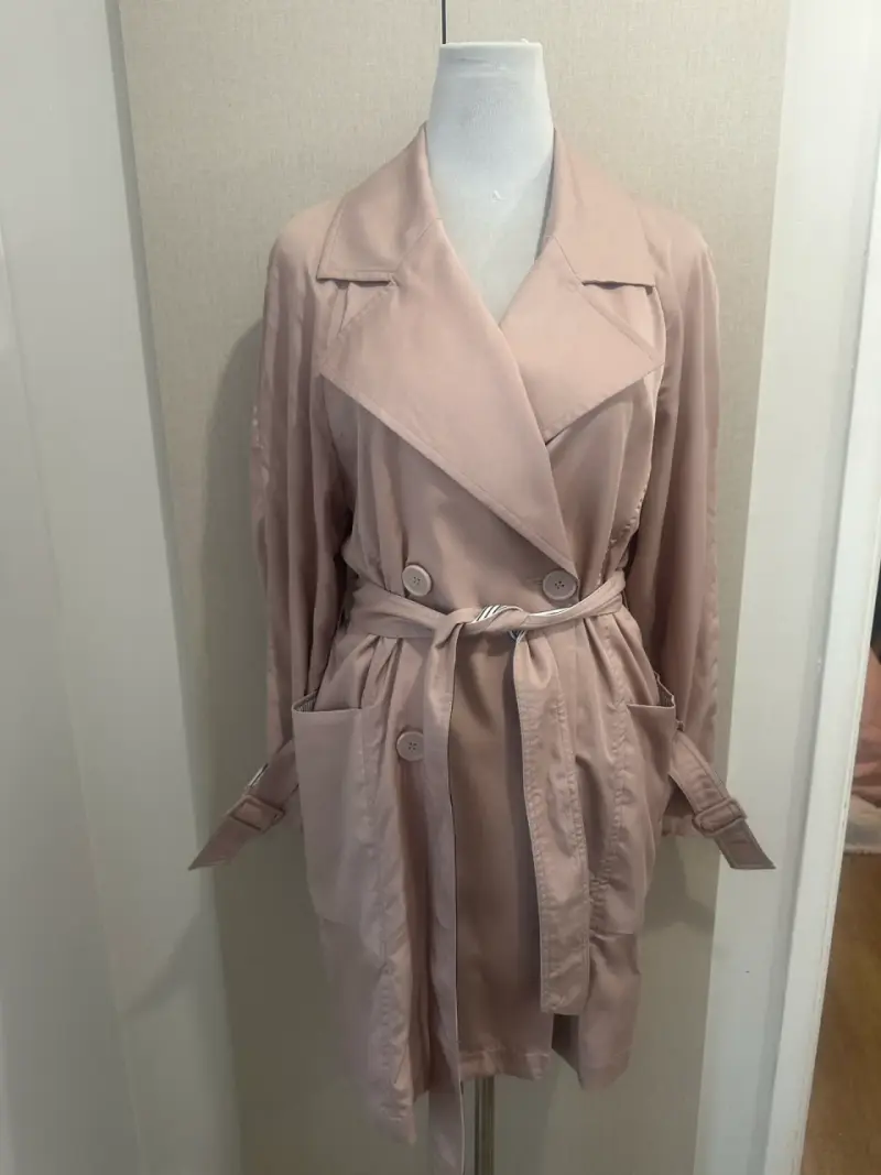 Abrigo trench coat Rosado para mujer - 1