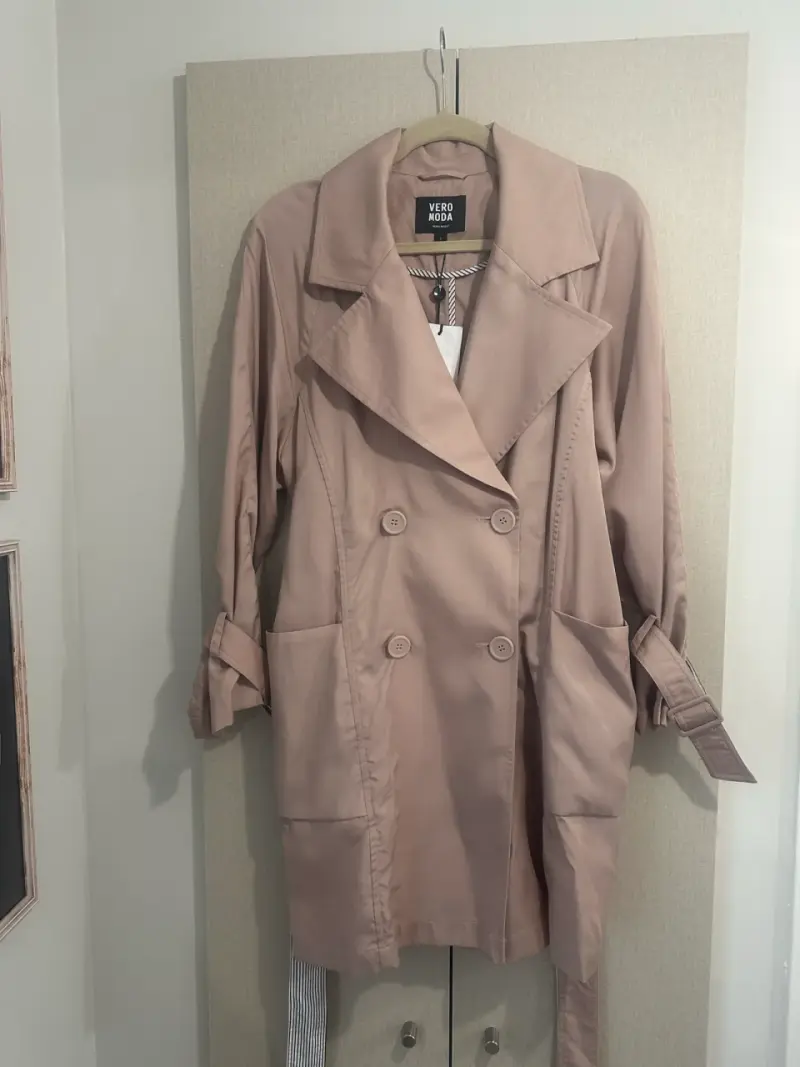 Abrigo trench coat Rosado para mujer - 5