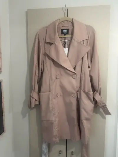 Abrigo trench coat Rosado para mujer - miniatura 5
