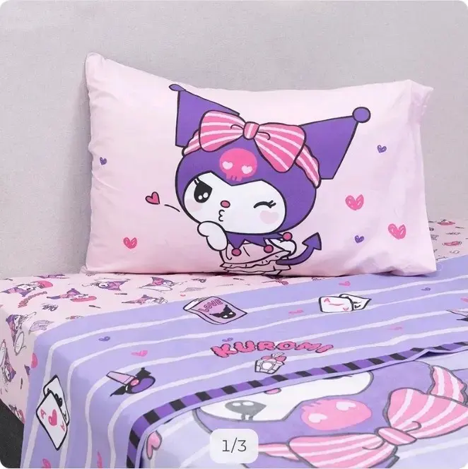 Juego de sábanas Kuromi 1.5 plaza suave y cómodo - 2