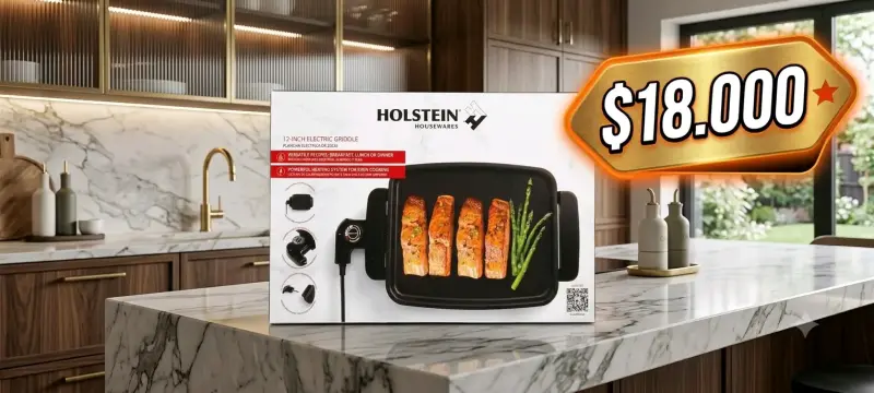 Plancha Eléctrica Holstein 12 Pulgadas