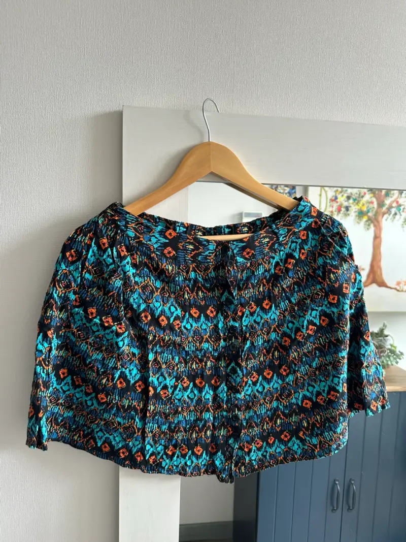 Blusa estampada multicolor para mujer - 1