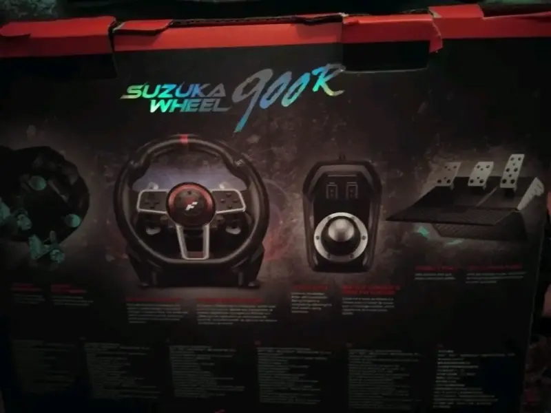Volante de Carreras Suzuka Wheel 900R con Pedales - 1
