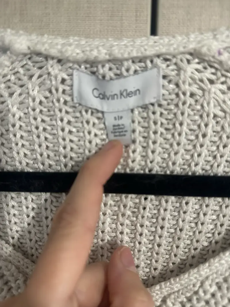 Suéter Blanco de Punto para Mujer - 4