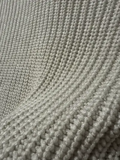 Suéter Blanco de Punto para Mujer - miniatura 5