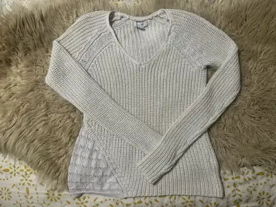 Suéter Blanco de Punto para Mujer - miniatura 6