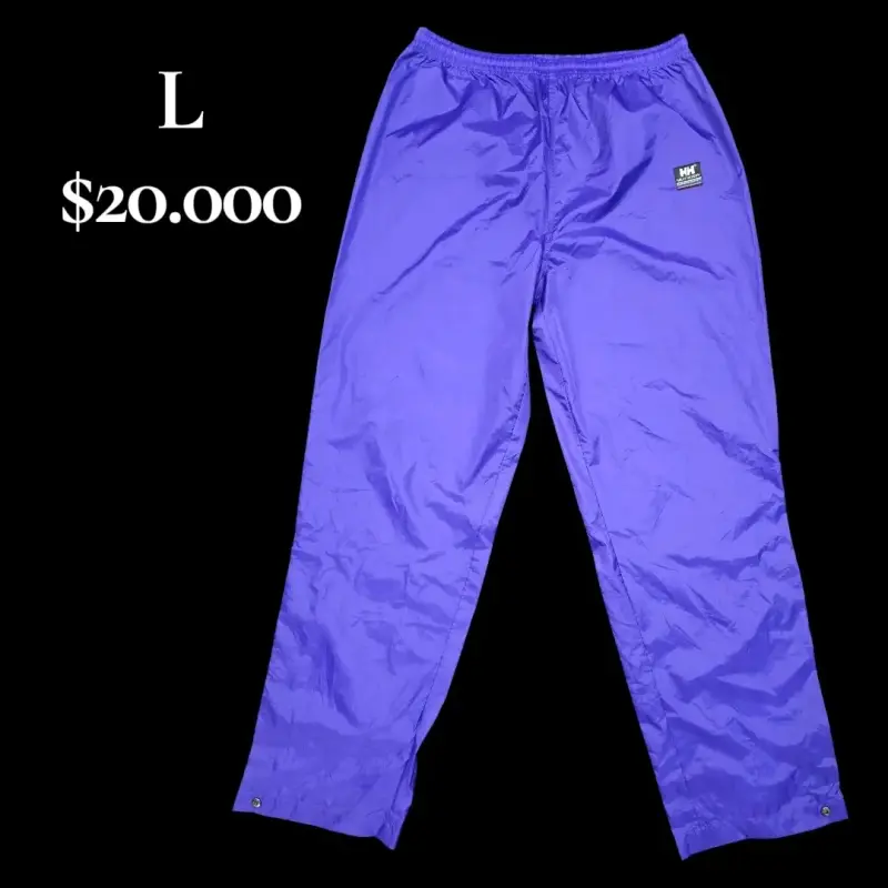 Pantalones deportivos morados para hombre talla L - 1