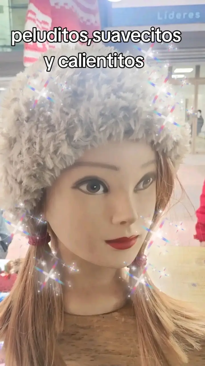 Gorro de invierno peludo y suave - 1
