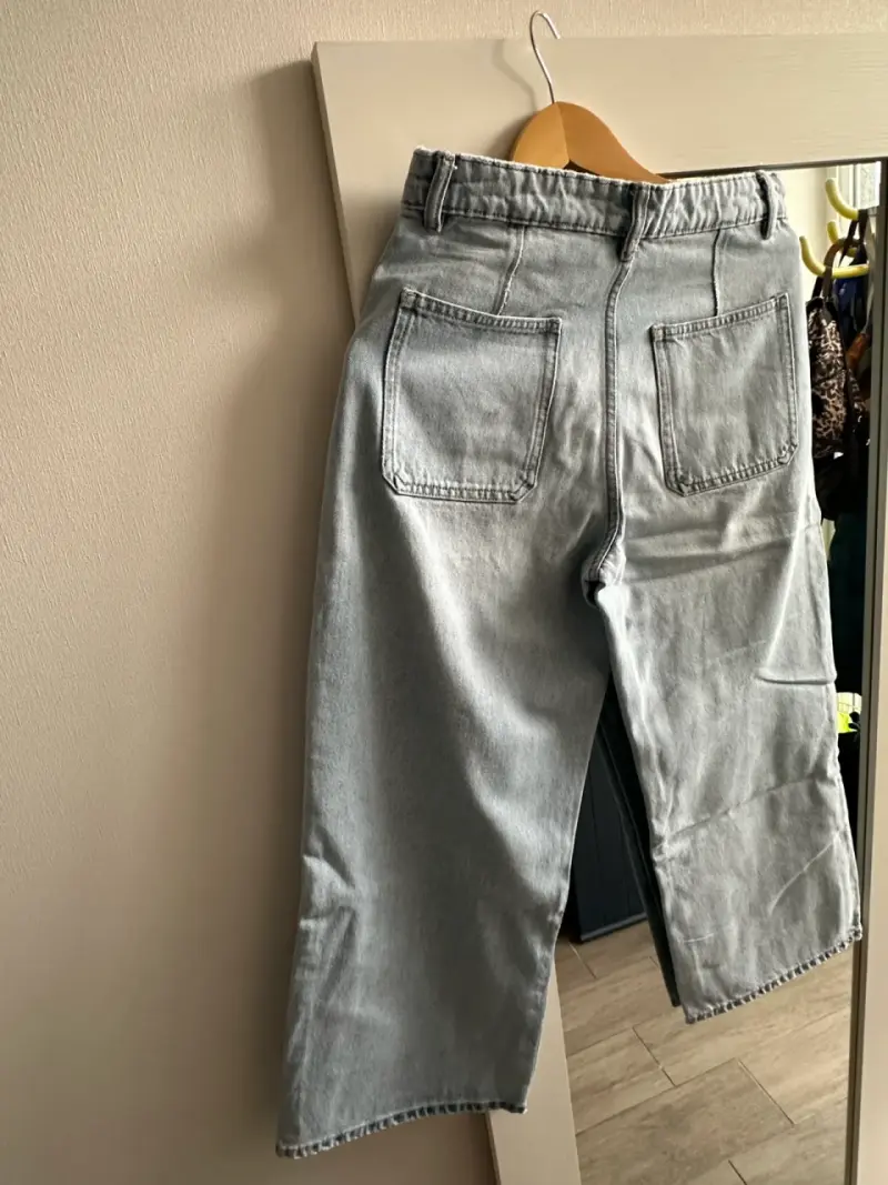Bermudas de mezclilla azul claro para hombre - 3