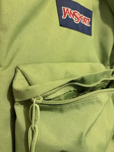 Mochila verde JanSport clásica - miniatura 2