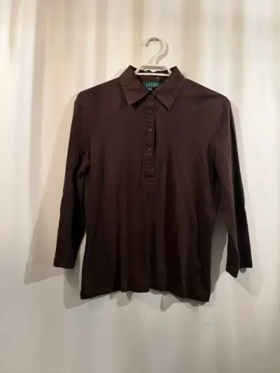 Polera Polo Marrón Lauren Ralph Lauren - miniatura 1
