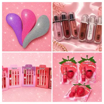 Set de maquillaje con brillo y bálsamo labial - miniatura 1