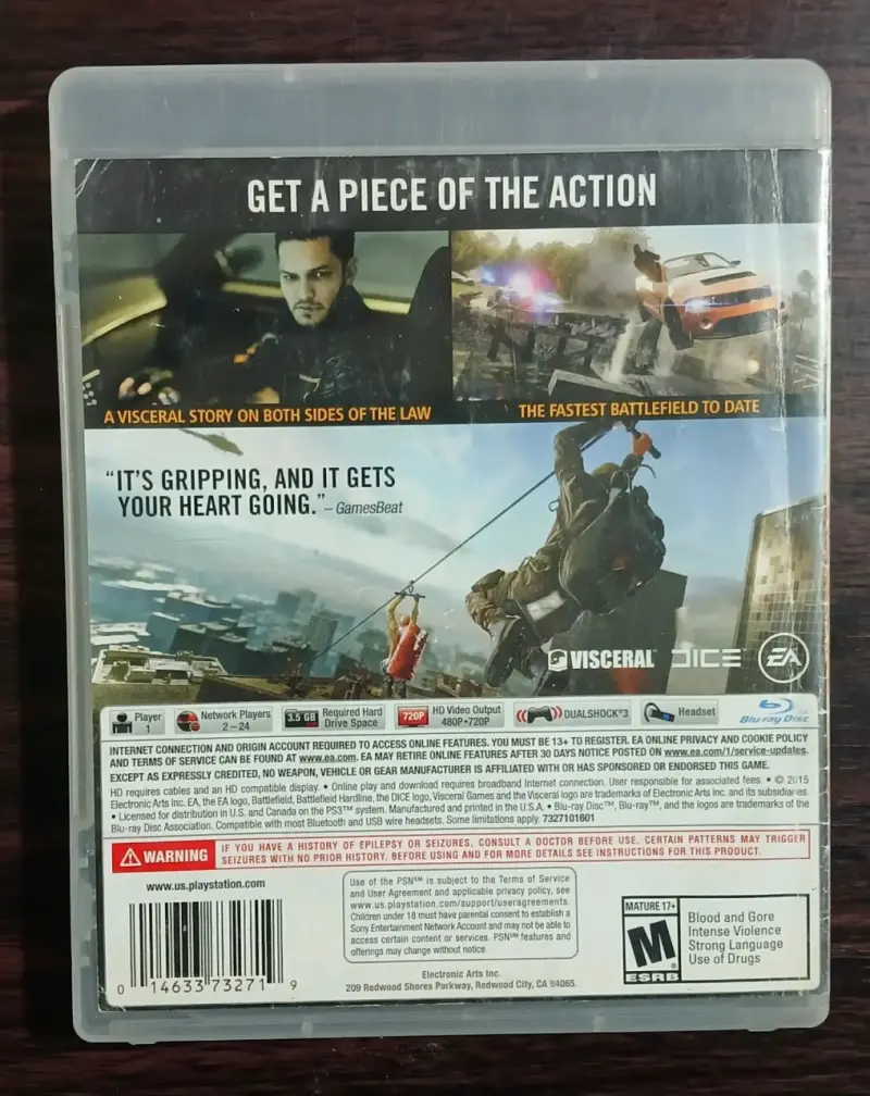 Juego PS3 Battlefield Hardline en buen estado - 3
