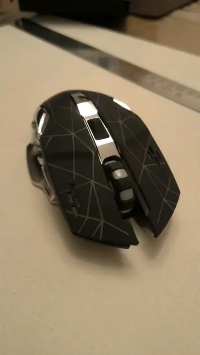Mouse inalámbrico Free Wolf ergonómico negro - miniatura 2
