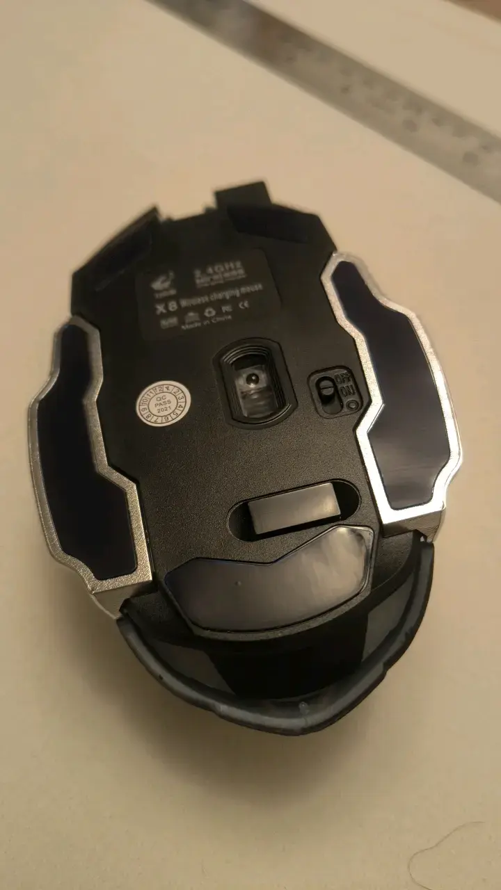Mouse inalámbrico Free Wolf ergonómico negro - 3
