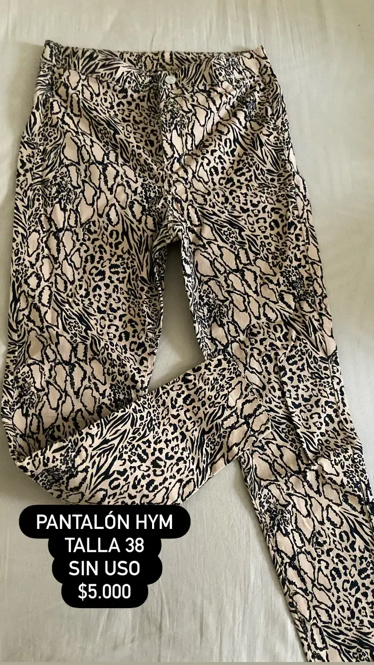 Pantalón animal print H&M talla 38 sin uso
