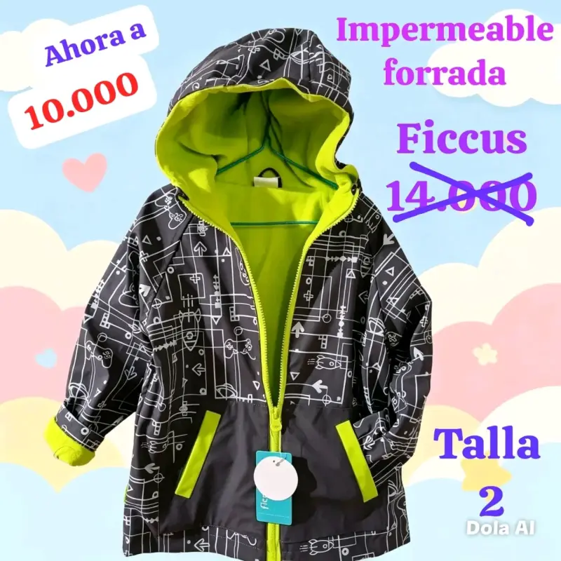 Impermeable Forrado Ficcus Talla 2 - 2