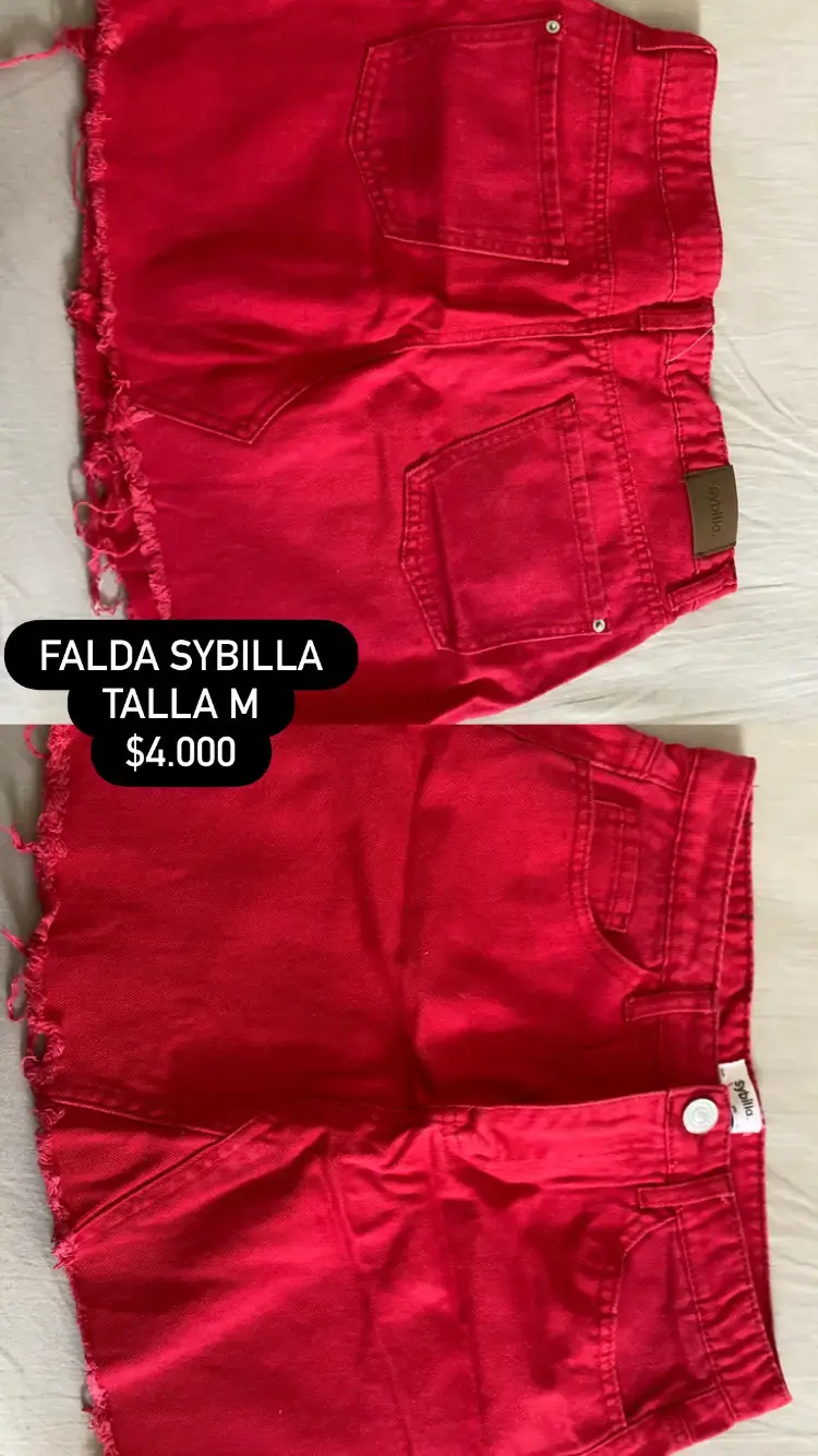 Falda roja Sybilla talla M