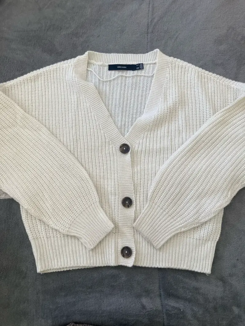 Cardigan de punto beige Vero Moda