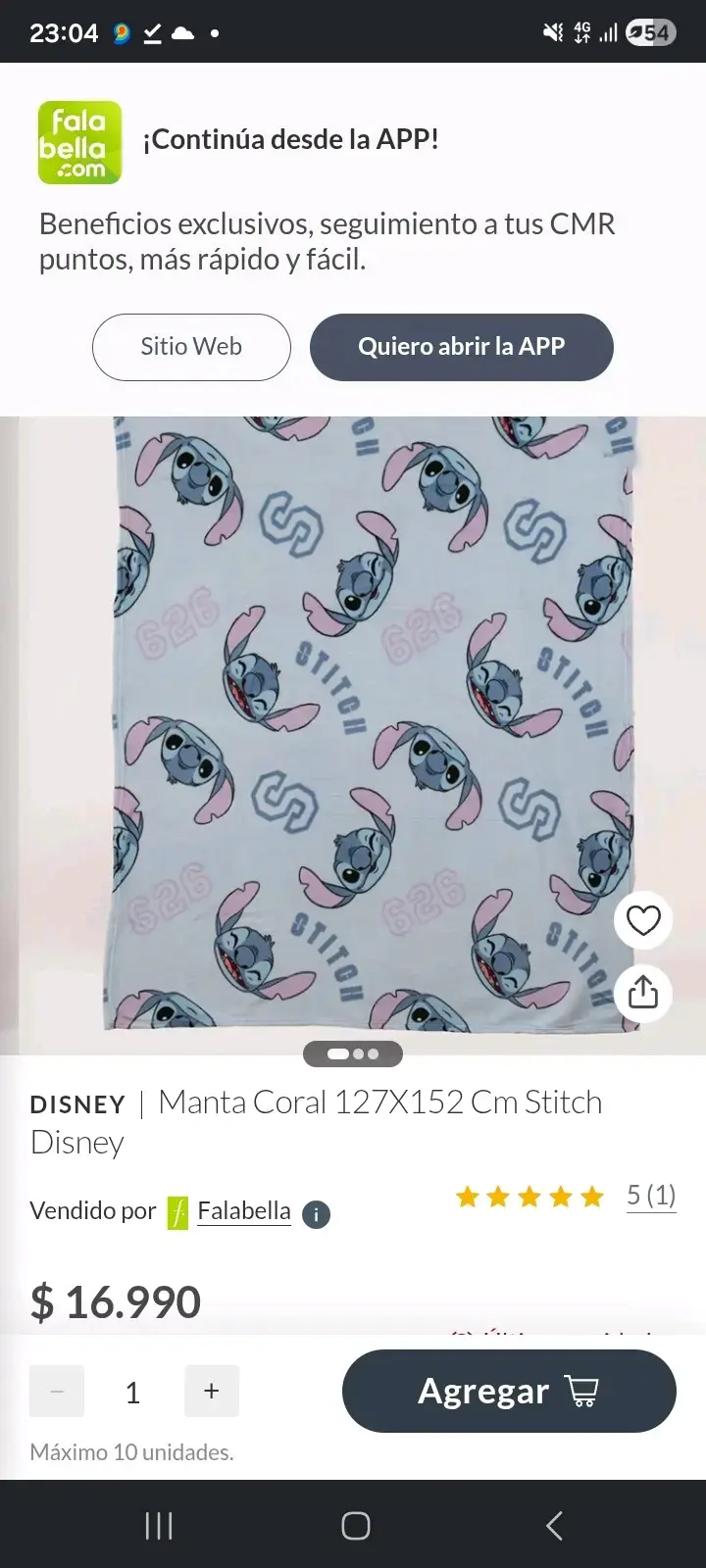 Manta Coral Disney Stitch 127x152 cm - 3