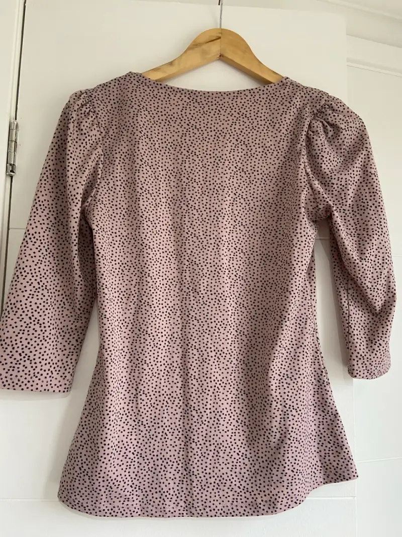 Polera de mujer estampada con mangas 3/4 - 2