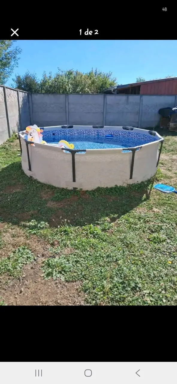 Piscina desmontable redonda grande