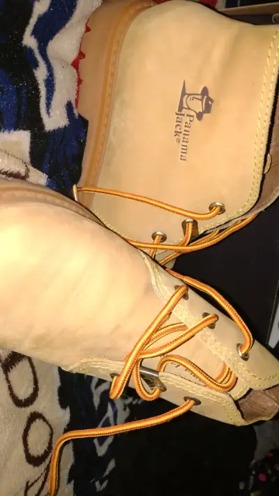 Botas de cuero Panama Jack color beige - miniatura 3