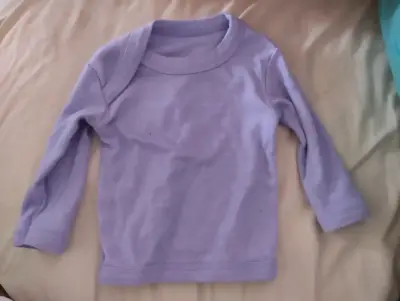 Polera manga larga rosada para niña - miniatura 2