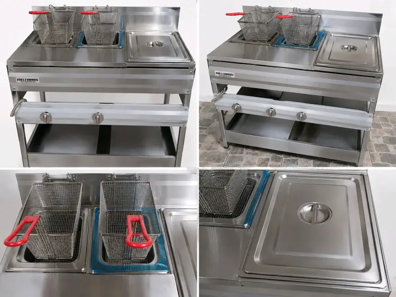Freidora industrial de acero inoxidable Fullcarga - 1