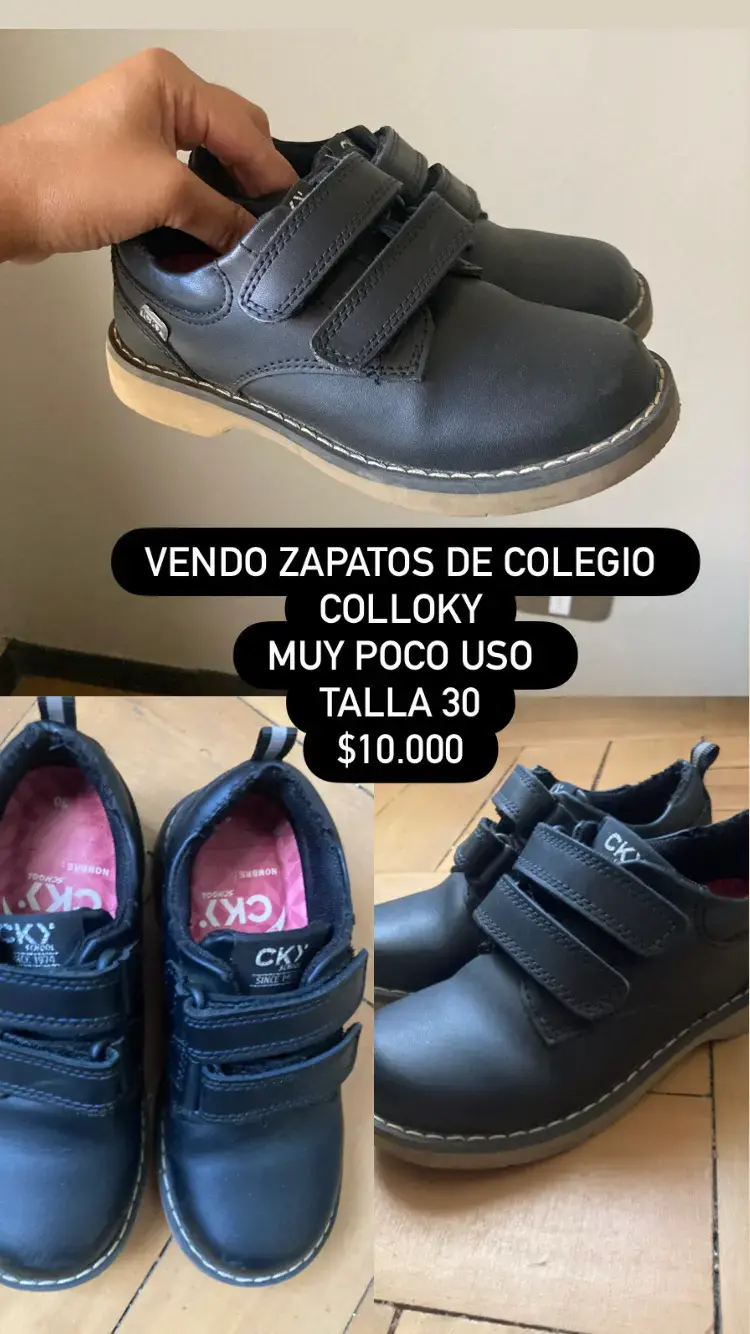 Zapatos escolares negros Colloky talla 30