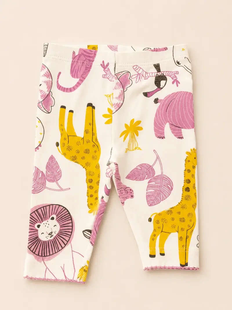 Pantalones de bebé con estampado de animales - 1