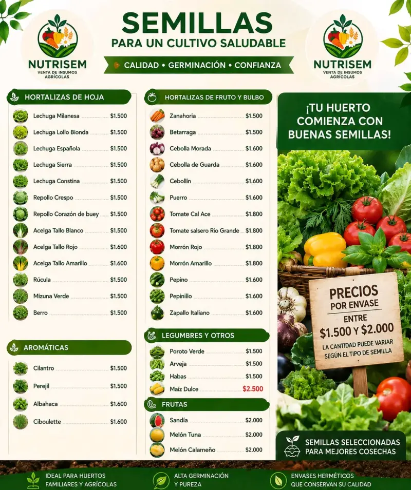 Semillas de Hortalizas