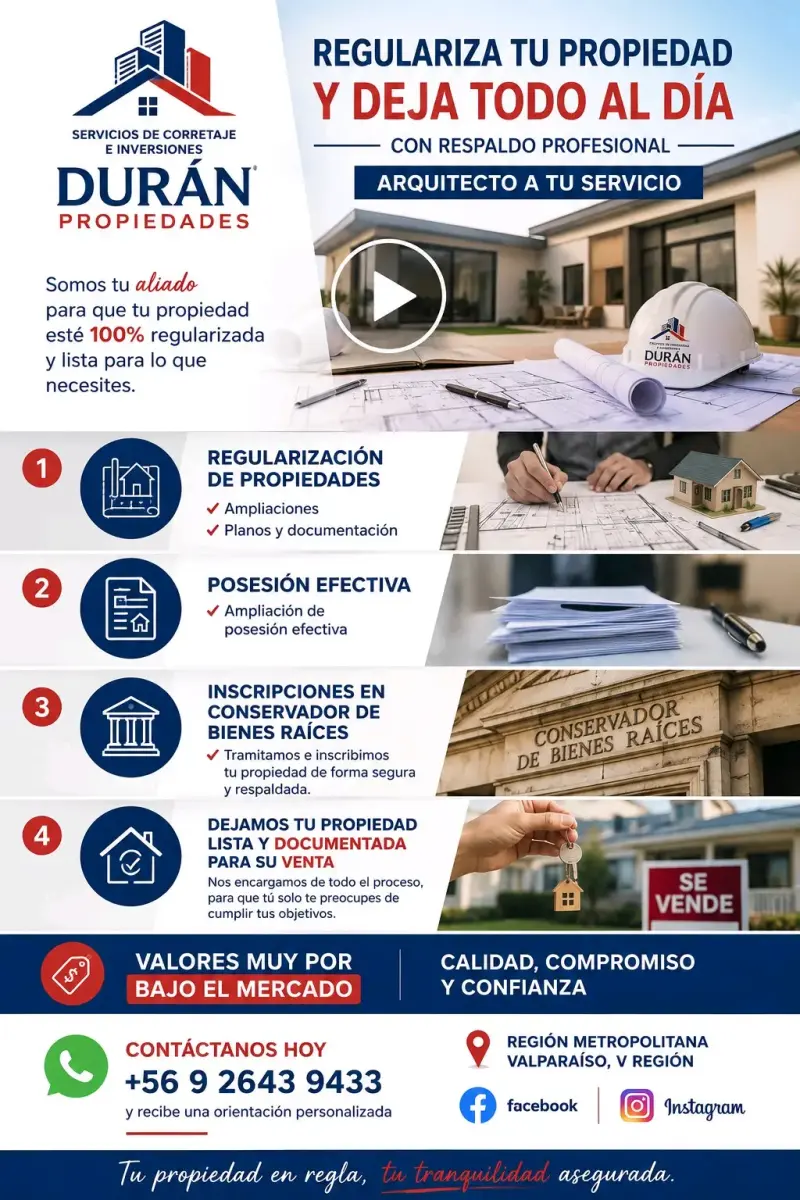 Servicios de Regularización de Propiedades con Durán Propiedades