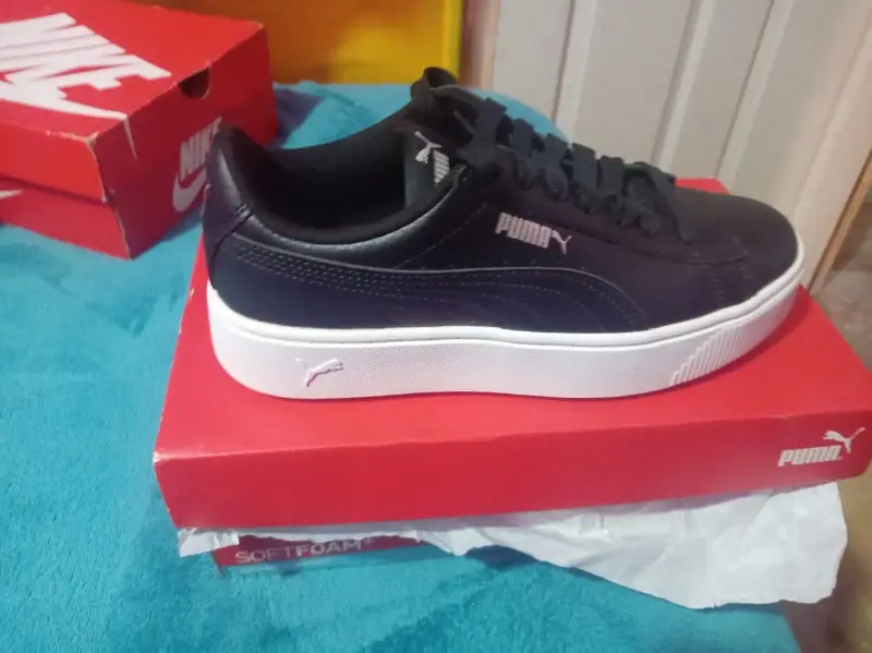 Zapatillas negras Puma SoftFoam para mujer